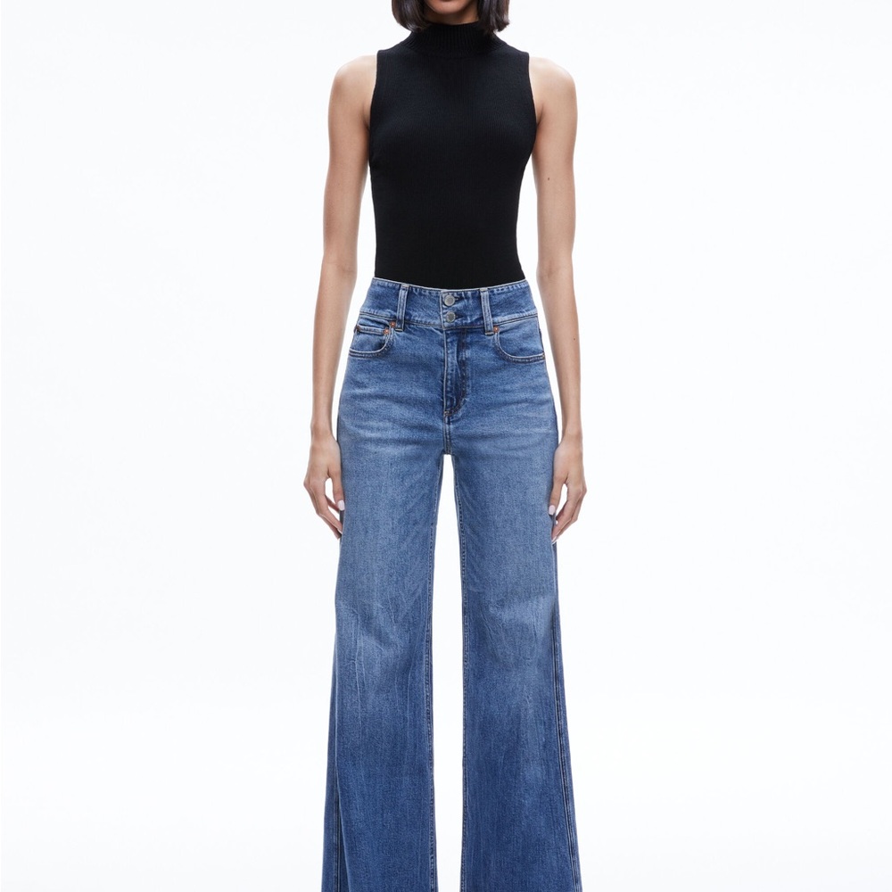 Alice+Olivia Darcey Turtleneck Sweater Tank - Picture 3 of 6